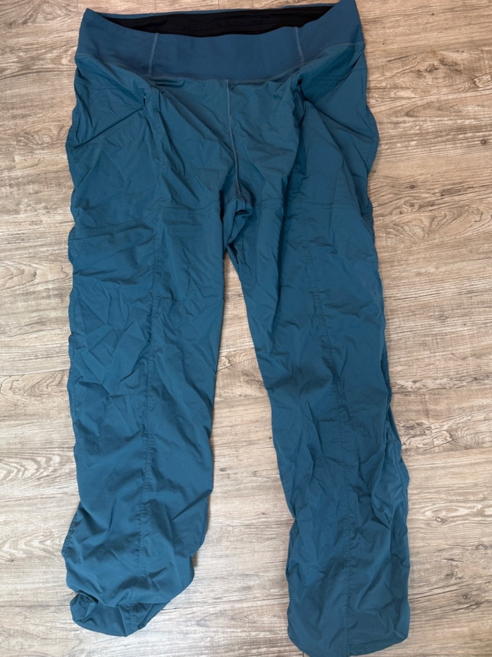 prAna Evergreen Hiking Pants Cropped Regular Fit Women Size XL Blue #1973521 - Picture 3 of 9